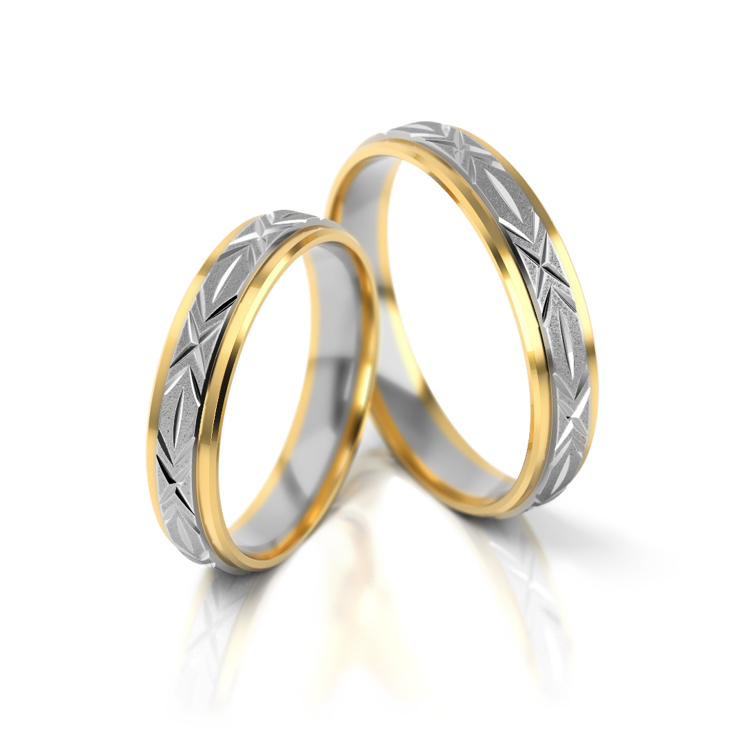 Weißgold-Gelbgold